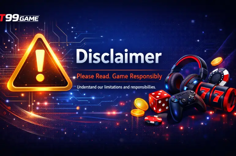 GT99 GAME Disclaimer, GT99 Game Disclaimer, GT99 Disclaimer Policy, GT99 Game Legal Disclaimer, GT99 Game Terms Disclaimer, GT99 Game User Responsibility, GT99 Game Legal Notice, GT99 Game Risk Disclaimer, GT99 Game Platform Disclaimer, Online Gaming Disclaimer, Gaming Legal Disclaimer, User Responsibility Policy, Responsible Gaming Notice, Gaming Terms & Conditions